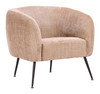 Zuo Modern Racine Accent Chair Linen Beige