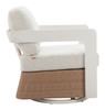 Zuo Modern Gelo Swivel Chair White & Brown