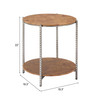 Zuo Modern Adna Side Table Brown