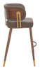 Zuo Modern Brew Barstool Brown & Walnut