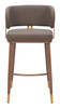 Zuo Modern Brew Barstool Brown & Walnut