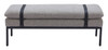 Zuo Modern Padd Bench Gray