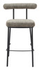 Zuo Modern Kede Barstool Green Tweed
