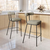 Zuo Modern Kede Barstool Green Tweed