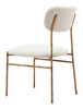 Zuo Modern Sydhavnen Dining Chair Cream & Gold
