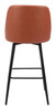 Zuo Modern Keppel Swivel Barstool Brown