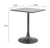 Zuo Modern Spot Bistro Table Gray & Black