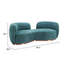 Zuo Modern Jamela Sofa Teal