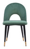 Zuo Modern Menlo Dining Chair (Set of 2) Green