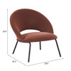 Zuo Modern Zurich Accent Chair Brown