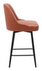 Zuo Modern Keppel Swivel Counter Stool Brown