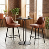 Zuo Modern Keppel Swivel Counter Stool Brown