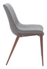 Zuo Modern Magnus Dining Chair (Set of 2) Slate Gray & Walnut