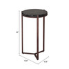 Zuo Modern Daiza Side Table Bronze