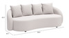 Zuo Modern Sunny Isles Sofa Beige