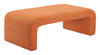 Zuo Modern Nendo Bench Abstract Orange