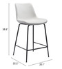 Zuo Modern Byron Counter Stool White