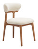 Zuo Modern Cedar Dining Chair (Set of 2) White & Walnut