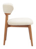 Zuo Modern Cedar Dining Chair (Set of 2) White & Walnut