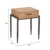 Zuo Modern Verec Side Table Natural