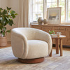 Zuo Modern Vinta Swivel Chair Beige