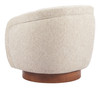 Zuo Modern Vinta Swivel Chair Beige