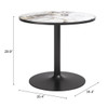 Zuo Modern Batu Dining Table Gray & Black