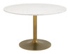 Zuo Modern Ithaca Dining Table White & Gold