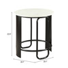 Zuo Modern Obel Side Table White & Black