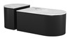 Zuo Modern Ormara Coffee Table Set (2-Piece) White & Black