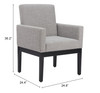 Zuo Modern Senzil Dining Chair Gray