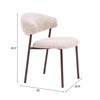 Zuo Modern Seville Dining Chair (Set of 2) Cloud Beige