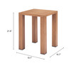 Zuo Modern Regels Side Table Natural