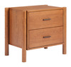 Zuo Modern Beleza Nightstand Walnut