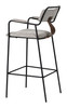 Zuo Modern Couva Barstool (Set of 2) Gray Tweed