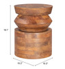 Zuo Modern Kollam Side Table Walnut
