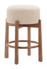 Zuo Modern Nade Counter Stool (Set of 2) Beige & Walnut