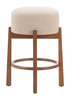 Zuo Modern Nade Counter Stool (Set of 2) Beige & Walnut