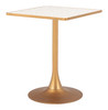 Zuo Modern Spot Bistro Table Beige & Gold