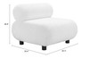 Zuo Modern Rahat Accent Chair White