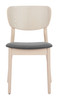 Zuo Modern Kellua Dining Chair (Set of 2) Gray & Natural