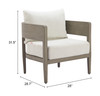 Zuo Modern Foret Armchair Beige