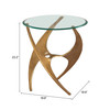 Zuo Modern Sabel Side Table Gold