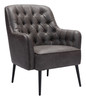Zuo Modern Tasmania Accent Chair Vintage Black