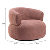 Zuo Modern Venezia Swivel Chair Brown