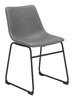 Zuo Modern Smart Dining Chair (Set of 2) Charcoal