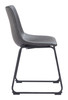Zuo Modern Smart Dining Chair (Set of 2) Charcoal