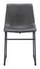 Zuo Modern Smart Dining Chair (Set of 2) Charcoal