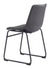 Zuo Modern Smart Dining Chair (Set of 2) Charcoal