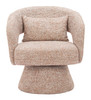 Zuo Modern Liva Swivel Chair Frosty Brown
